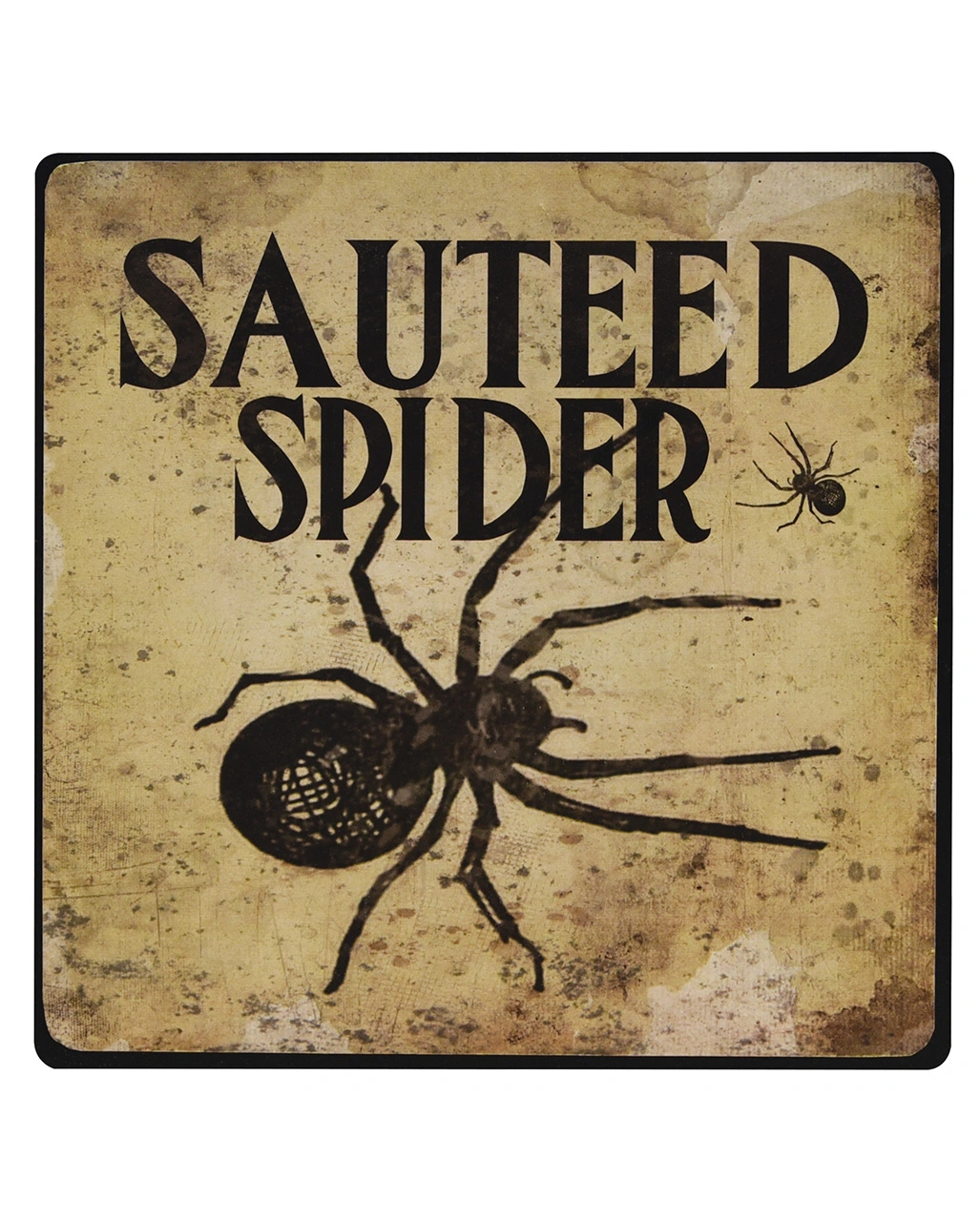 Vintage Metallschild "Schwarze Spinne" 20cm 3 Vintage Metallschild "Schwarze Spinne" 20cm