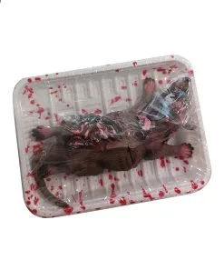 Road Kill Ratte Metzgerteller Deko