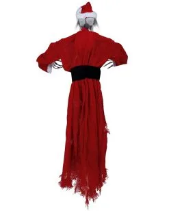 Blutiger Skelett Nikolaus Mit Bewegung 90cm -Karneval Universe Geschaft blutiger skelett weihnachtsmann mit bewegung bloody skeleton santa claus with movement halloween deko 53371 3