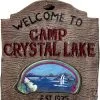 Camp Crystal Lake Schild 2 Camp Crystal Lake Schild -Karneval Universe Geschaft camp crystal lake schild jason voorhees dekoration halloween wanddekoration 13428