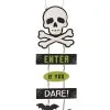 Enter If You Dare Halloween Hängeschild 30cm 1 Enter If You Dare Halloween Hängeschild 30cm -Karneval Universe Geschaft enter if you dare halloween schild enter if you dare chain sign halloween deko 53143 01