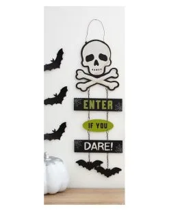 Enter If You Dare Halloween Hängeschild 30cm 7 Enter If You Dare Halloween Hängeschild 30cm -Karneval Universe Geschaft enter if you dare halloween schild enter if you dare chain sign halloween deko 53143 03