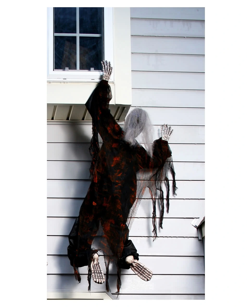 Kletterndes Skelett Schwarz 152cm 3 Kletterndes Skelett Schwarz 152cm