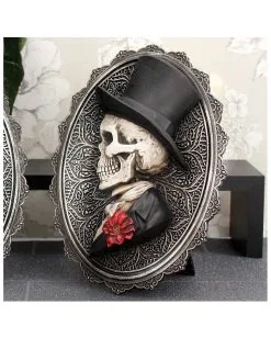 Gothic Skelett Gentleman Day Of The Dead Wand- & Standbild -Karneval Universe Geschaft gothic skelett gentleman day of the dead wandbild gothic skeleton gentleman wall plaque gothic deko 39302 5