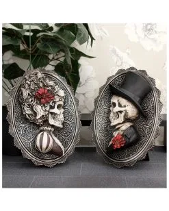 Gothic Skelett Gentleman Day Of The Dead Wand- & Standbild -Karneval Universe Geschaft gothic skelett gentleman day of the dead wandbild gothic skeleton gentleman wall plaque gothic deko 39302 6
