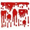 3D Blut Gel Fenster Halloween Dekoration