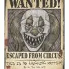 Horror-Clown Wanted Poster 2 Horror-Clown Wanted Poster -Karneval Universe Geschaft halloween horrorclown deko poster halloween haunted circus wanted sign 51776