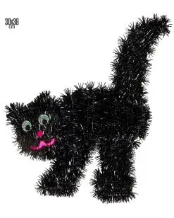 Schwarze Katze Aus Lametta 5 Schwarze Katze Aus Lametta -Karneval Universe Geschaft halloween katze aus lametta halloween cat lametta halloween deko 51728 01