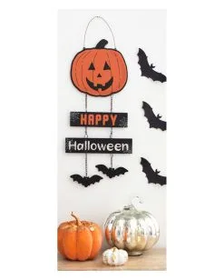 Happy Halloween Hängeschild Mit Kürbis 30cm 7 Happy Halloween Hängeschild Mit Kürbis 30cm -Karneval Universe Geschaft happy halloween kuerbis haengeschild happy halloween pumpkin sign kinderfreundliche halloween deko 53142 03