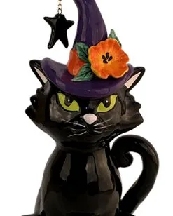 Schwarze Katze Mit Hexenhut Keramik Figur 31cm 5 Schwarze Katze Mit Hexenhut Keramik Figur 31cm -Karneval Universe Geschaft hexenkatze keramik figur halloween und gothic wohnungsdeko und homeware witchs car familiar figurine 54646