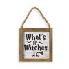Halloween Wandbild "What´s Up Witches" 15cm 1 Halloween Wandbild "What´s Up Witches" 15cm -Karneval Universe Geschaft holz schild whats up witches 15cm wood wall sign halloween dekoschild halloween 54239