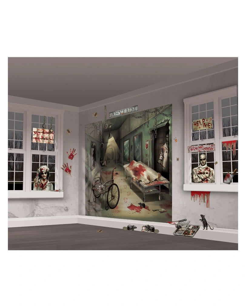 Wanddekoration Irrenanstalt 32-teilig 3 Wanddekoration Irrenanstalt 32-teilig