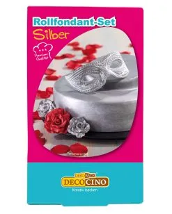 Silberner Rollfondant Im Set