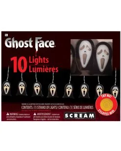 Scream Ghost Face Lichterkette Mit 10 LEDs