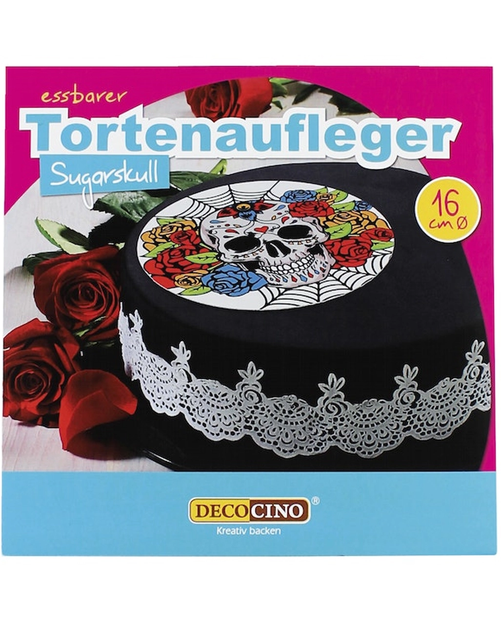 Tortenaufleger Sugar Skull 3 Tortenaufleger Sugar Skull