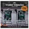 Verlassene Geisterhaus Fensterdeko 2 St. 2 Verlassene Geisterhaus Fensterdeko 2 St. -Karneval Universe Geschaft unheimliche geisterhaus fensterdeko haunted mansion window silhouettes 38778 01