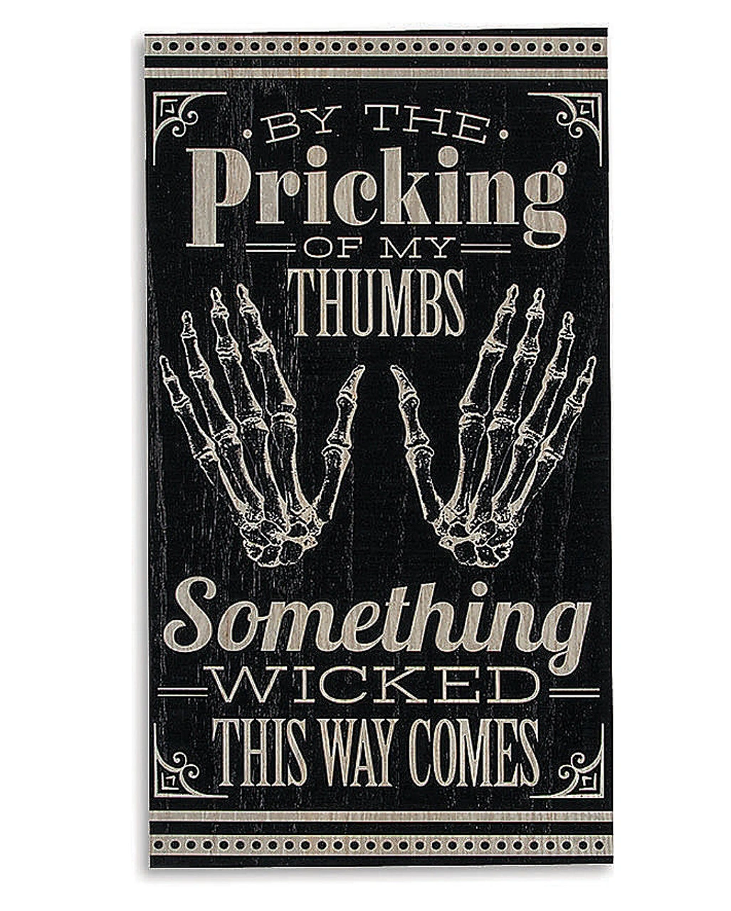 Antikes Halloween Schild "Skeleton Hands" 46x24cm 4 Antikes Halloween Schild "Skeleton Hands" 46x24cm - Image 2