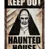 Keep Out Haunted House Warnschild Nonne 24x36 Cm 1 Keep Out Haunted House Warnschild Nonne 24x36 Cm -Karneval Universe Geschaft warnschild nonne keep out haunted house warning sign halloween halloween wanddeko schild 53313