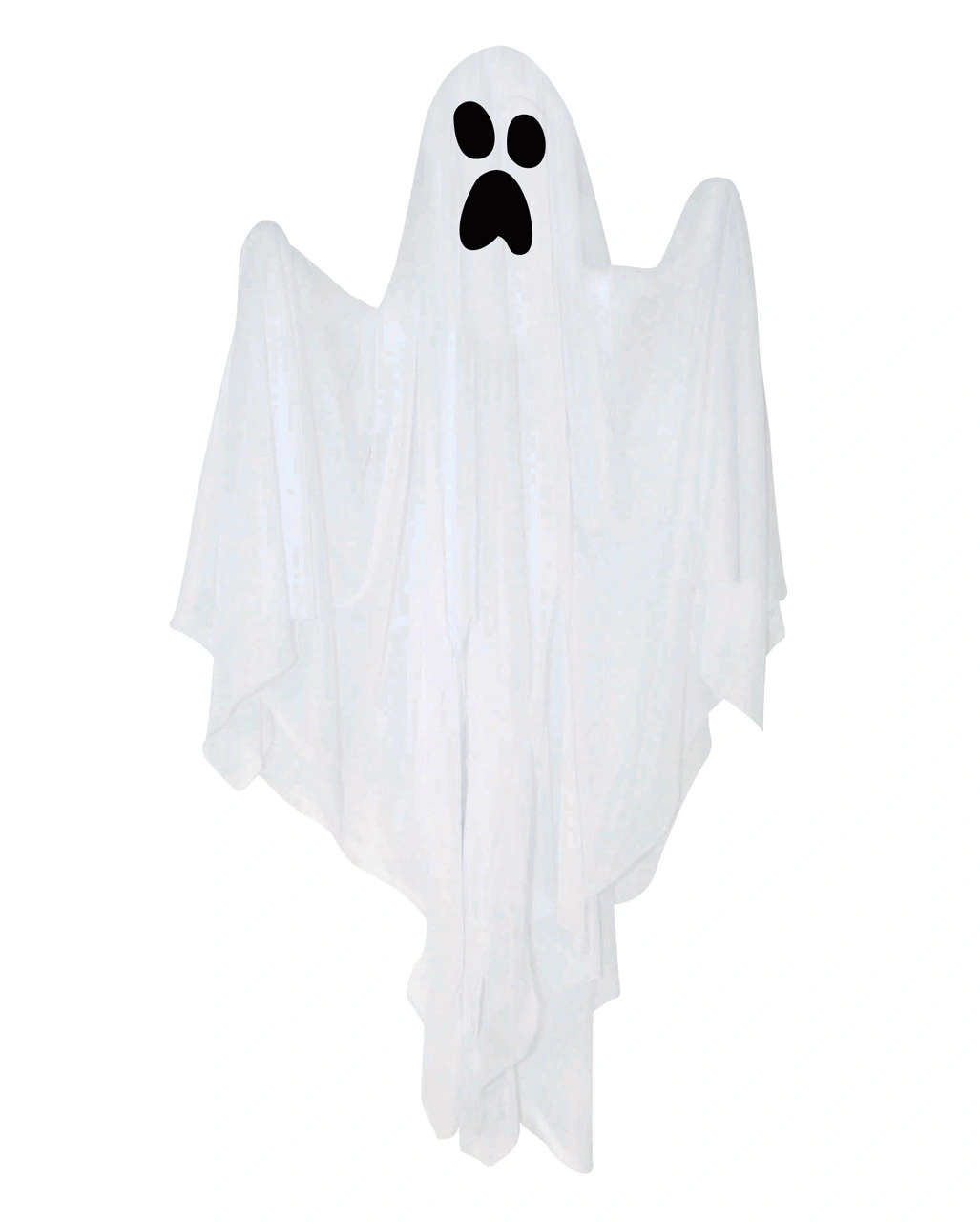 Weißes Gespenst Halloween Hängefigur 80cm 3 Weißes Gespenst Halloween Hängefigur 80cm