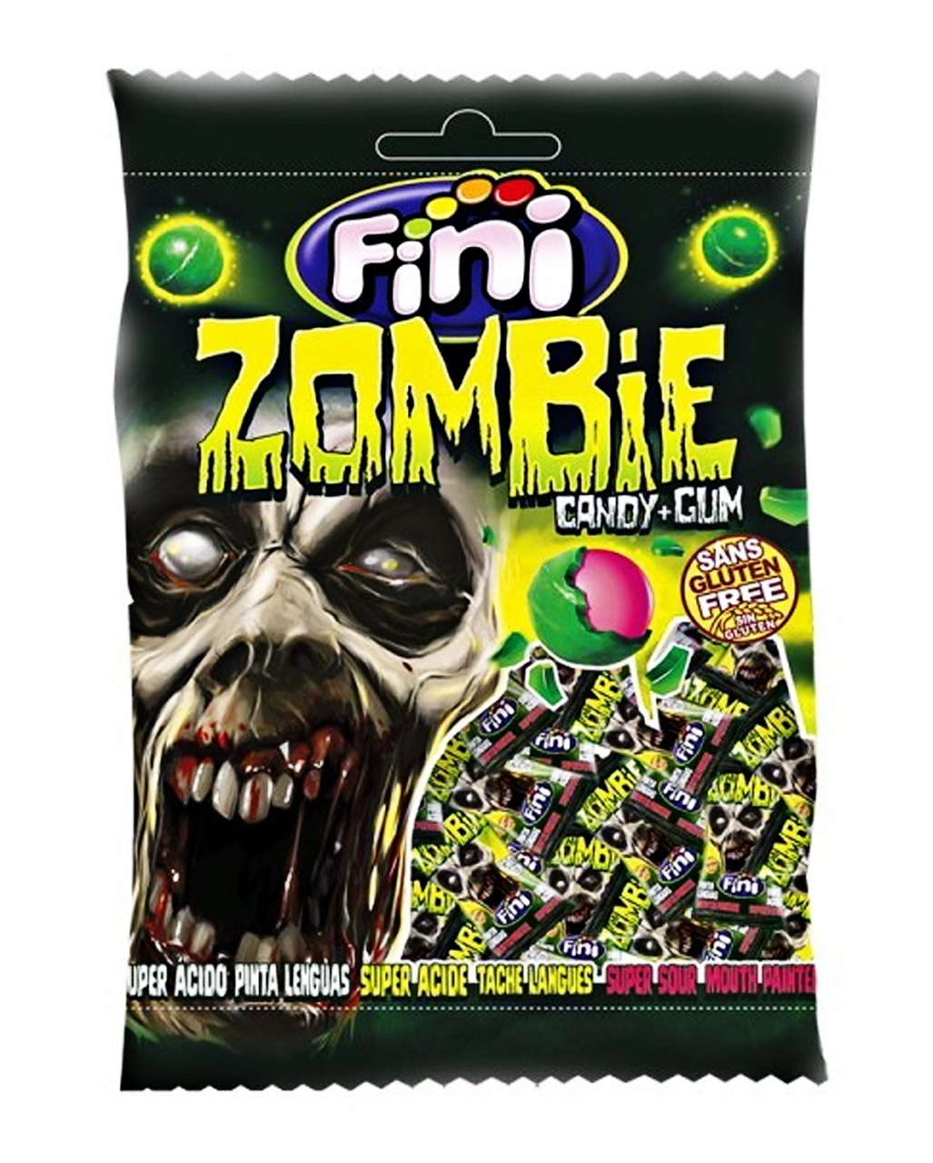 Zombie Candys Mit Kaugummi 80g 3 Zombie Candys Mit Kaugummi 80g