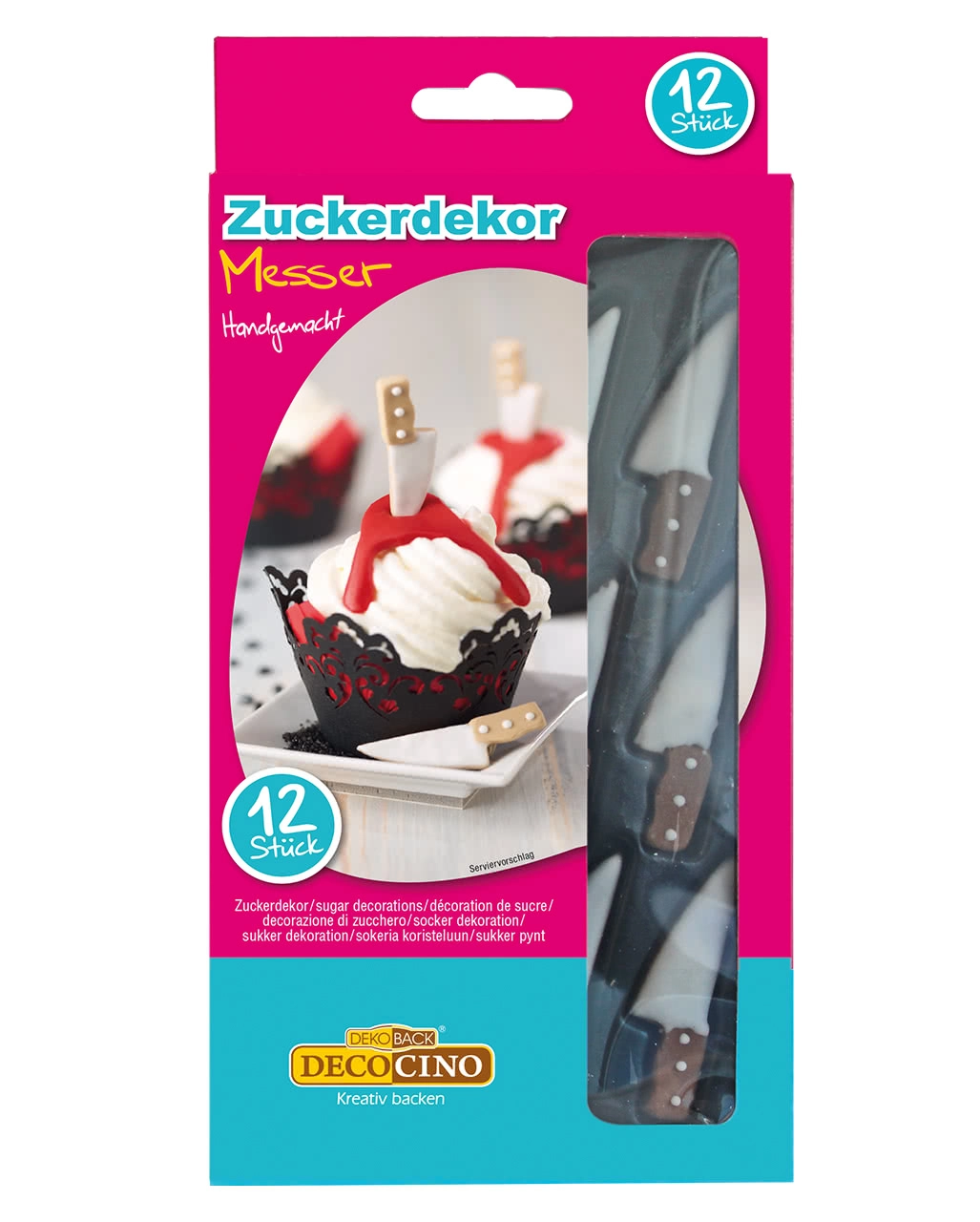 Messer Zuckerdekoration 12 St. 3 Messer Zuckerdekoration 12 St.