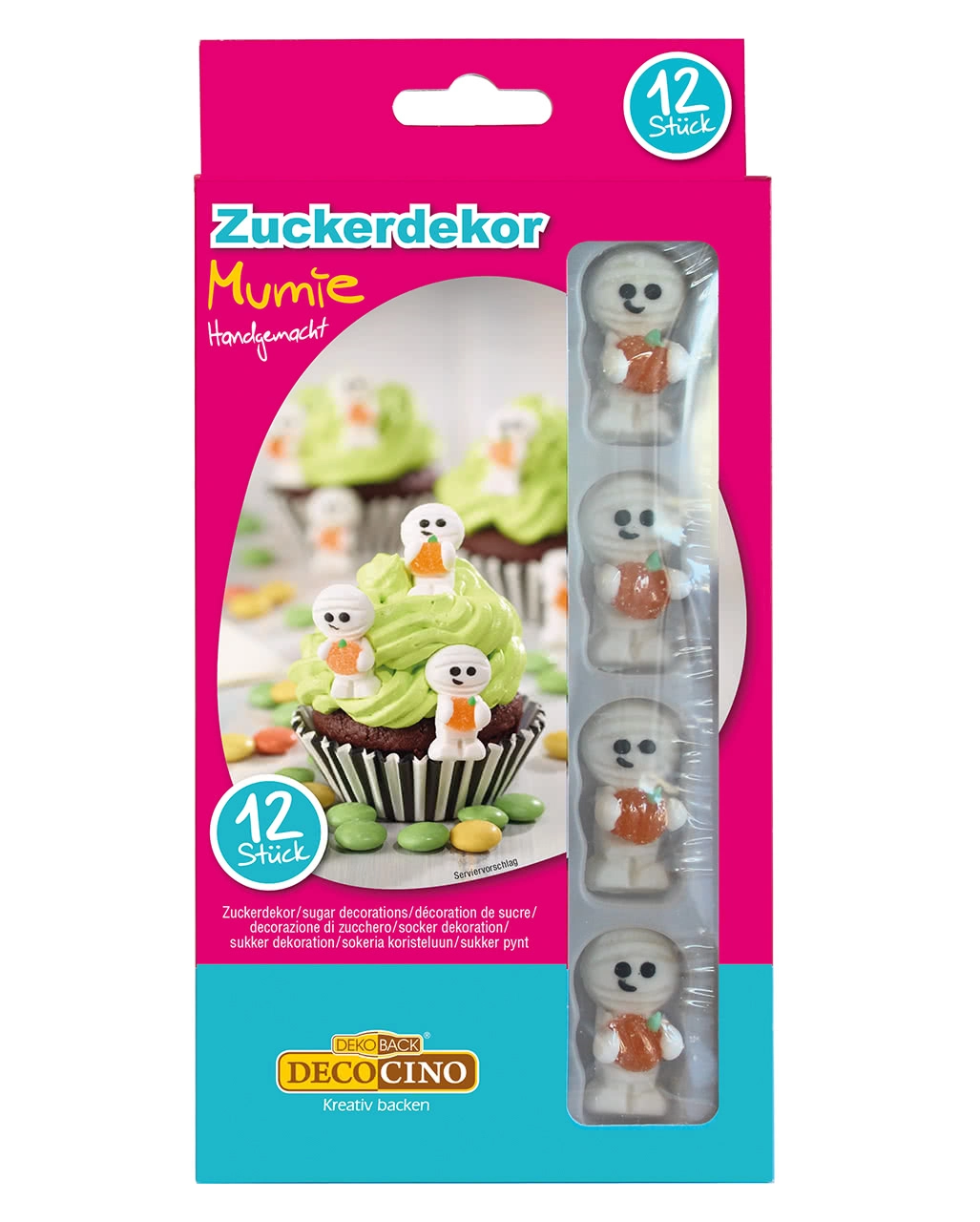 Mumien Zuckerdekoration 12 St. 3 Mumien Zuckerdekoration 12 St.